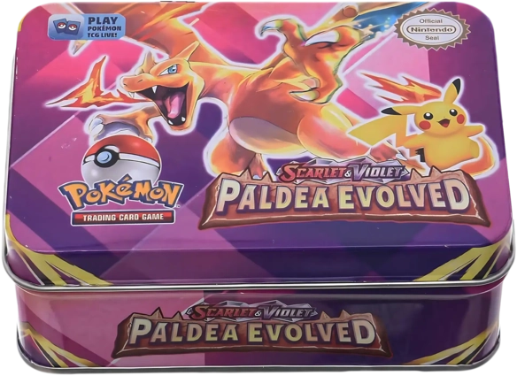 Pokemon Scarlet & Violet Trading Card Game Metal Box