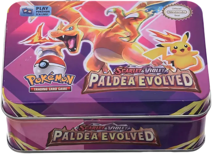 Pokemon Scarlet & Violet Trading Card Game Metal Box  for sale in Egypt from Games2Egypt