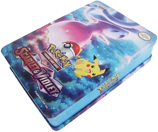 Pokemon Scarlet & Violet Trading Card Game Big Metal Box