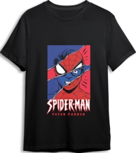 Spider-Man Peter Parker LOOM Oversized T-Shirt - Black